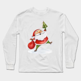 Santa Claus Cute Christmas Long Sleeve T-Shirt